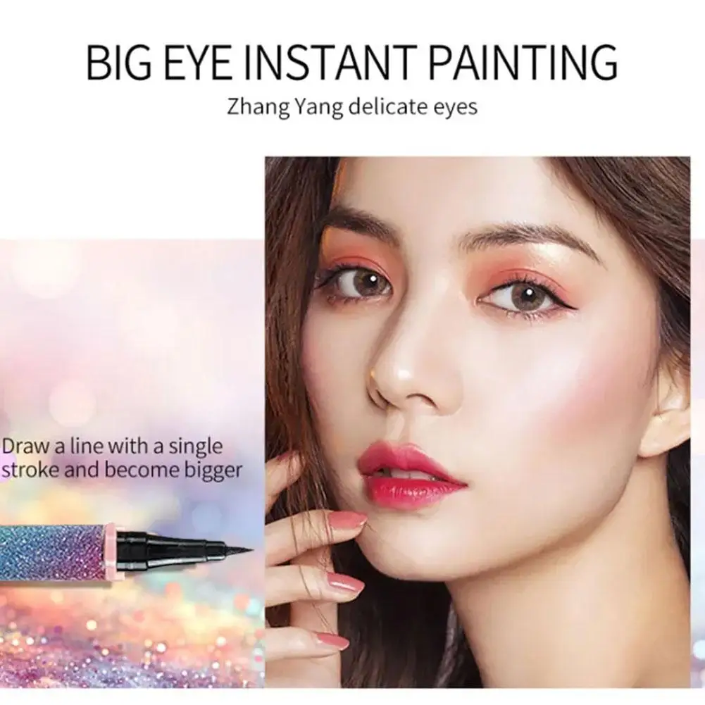 Starry Eyeliner Waterproof, Sweatproof, Cool Black Makeup Eyeliner Liquid Eye Cosmetic Water Remover Eyeliner Warm Liqu O9v2