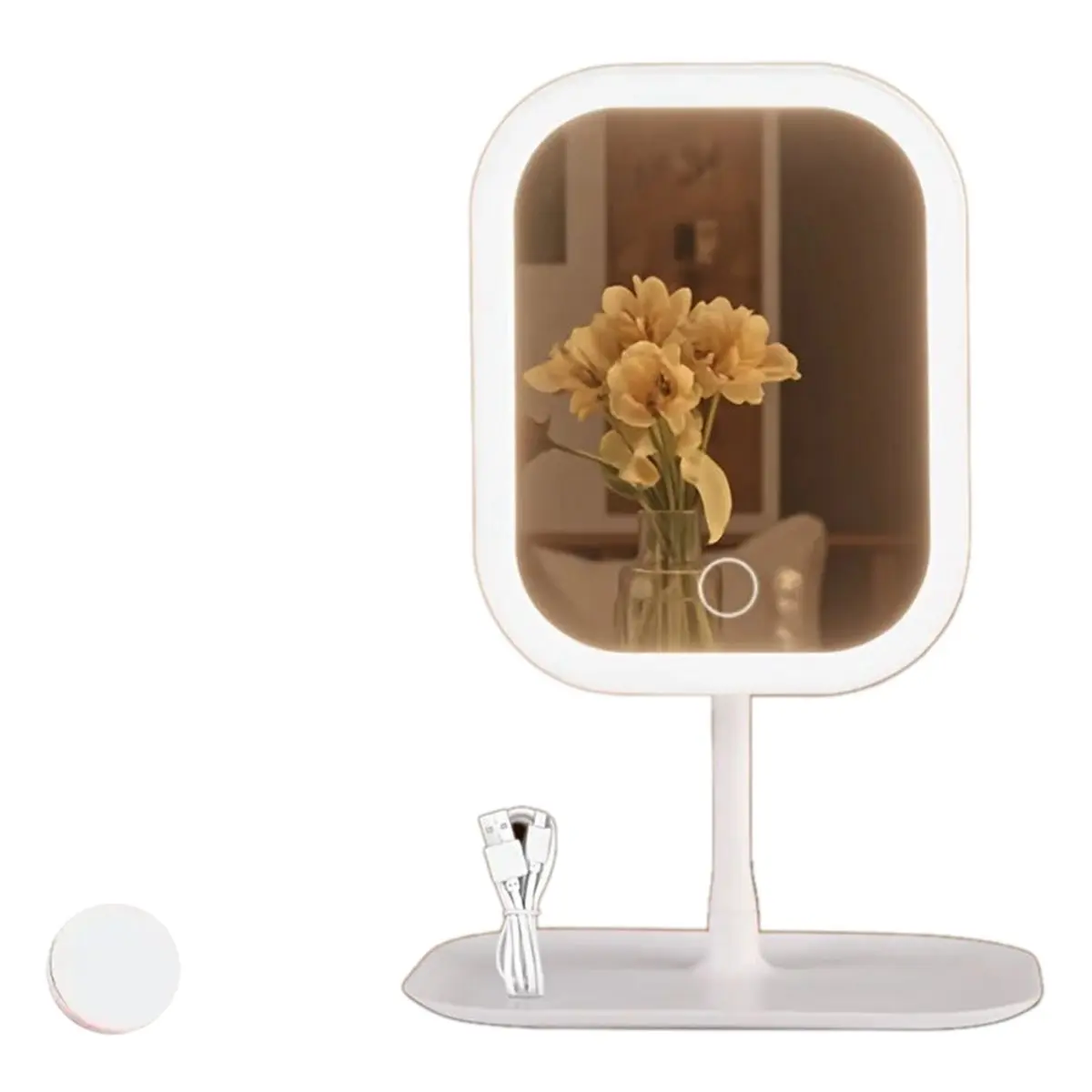 [NEW] Rechargeable Makeup Mirror with Lights,Adjustable 3-Color Lighting, Ideal Gift for Women