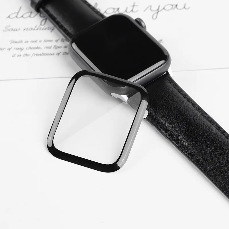 Водонепроницаемая Защита экрана для Apple Watch 6 Se 5 4 3 38 мм 40 мм 42 мм 44 мм, пленка для iWatch 4 6, пленка из закаленного стекла, аксессуары