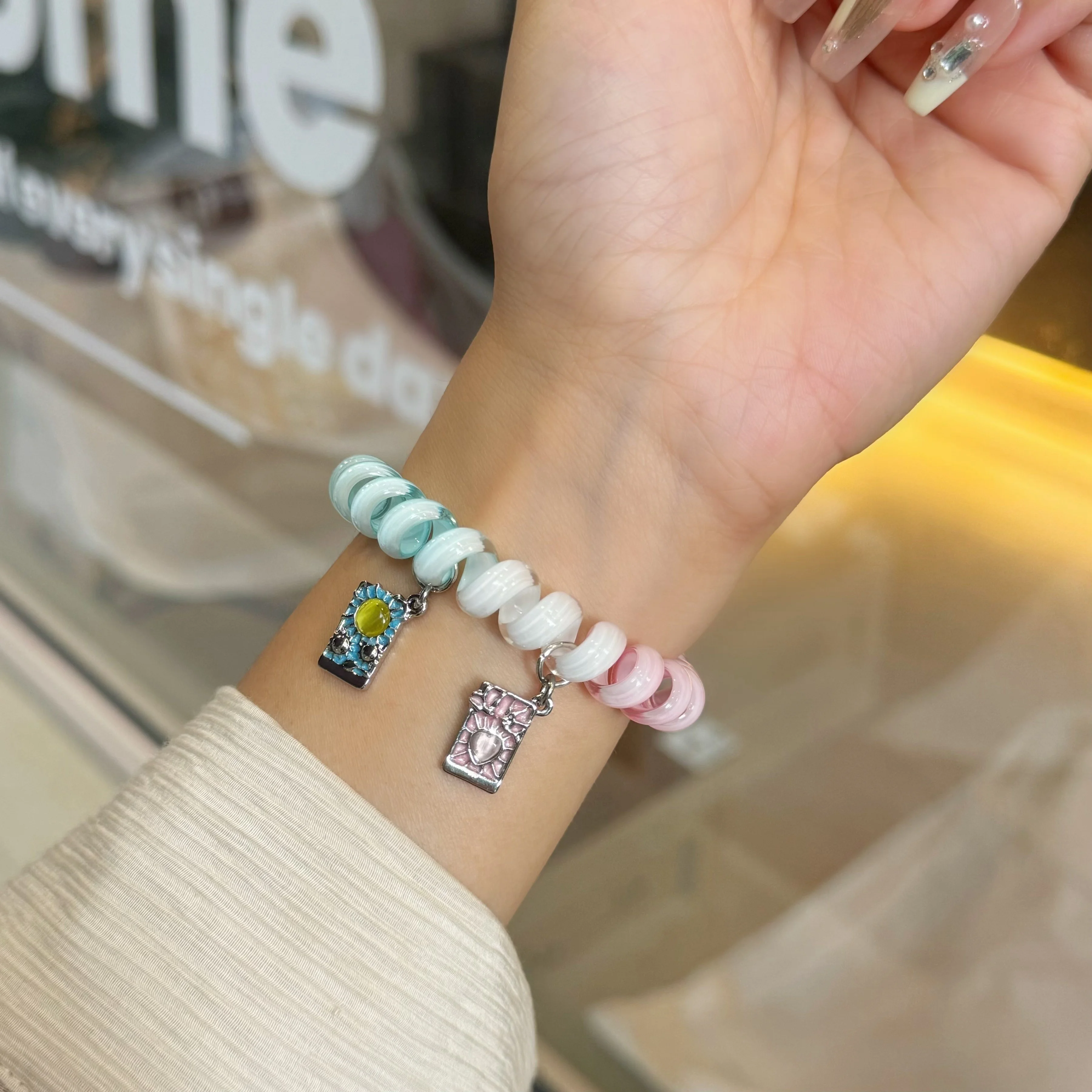 

Compatible with iWatch strap 38mm 40mm 41mm 42mm 44mm 45mm 49mm telephone line elasticity fashion strap