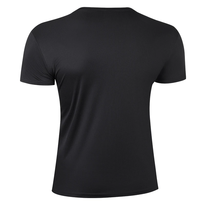 Plaid Textured Quick Dry T-Shirt for Men Summer Athletic Breathable Short Sleeve Tees Gym Workout Running Baselayers Undershirts