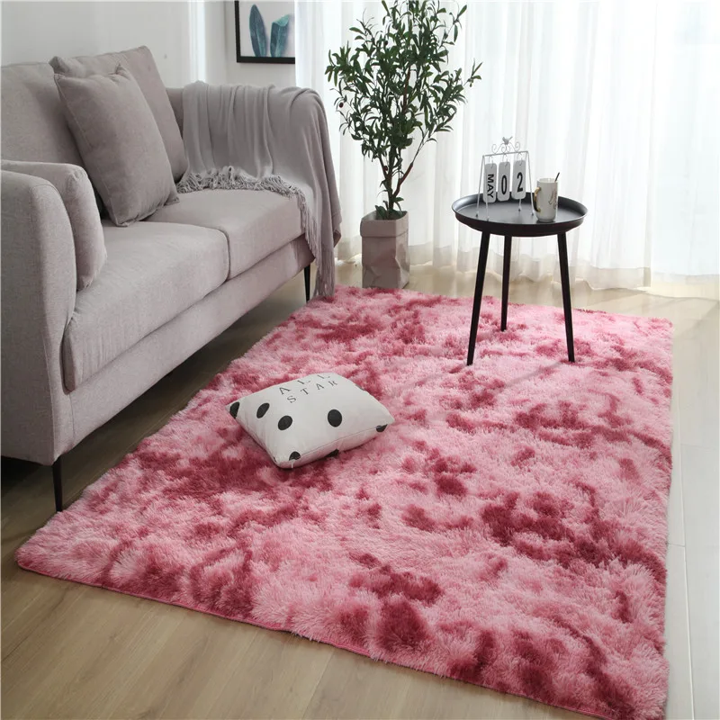Alfombra Afelpada VIKAMA Cruel Winter, 1 Unidad, Tie Dye, Suave, Decoración para Habitación, Alfombra Decorativa para Dormitorio, Decoración para el Hogar