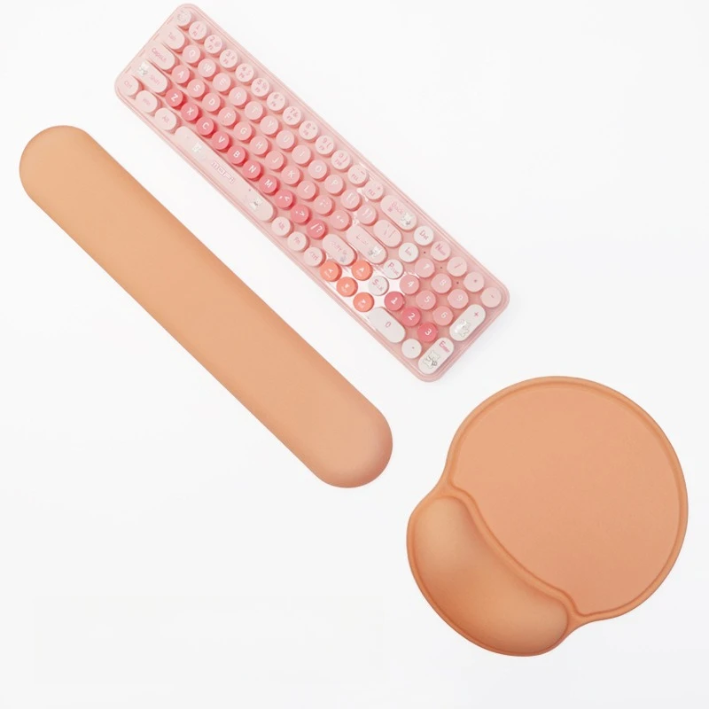Keyboard Wrist Rest Pad and Mouse Pad with Wrist Support  Mouse Pad with Non-Slip Rubber Base, Ergonomic Memory