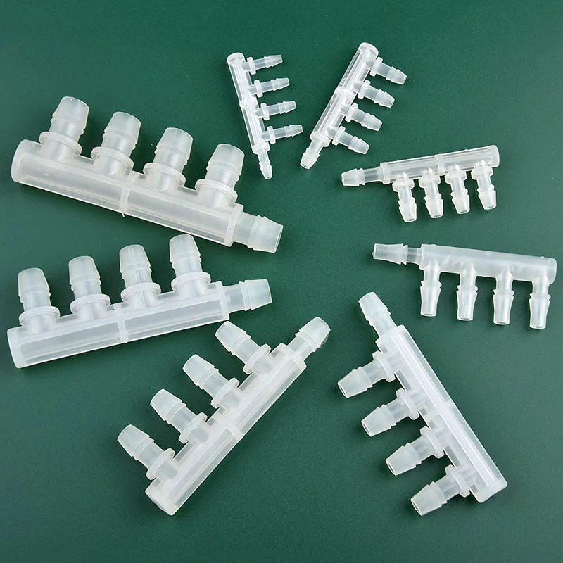 5~50Pcs 2.4~9.5mm PP Equal Dia 5-Ways Connector Plastic Pipe Splitter Distributor Aquarium Tank Air Pump Irrigation Hose Joint