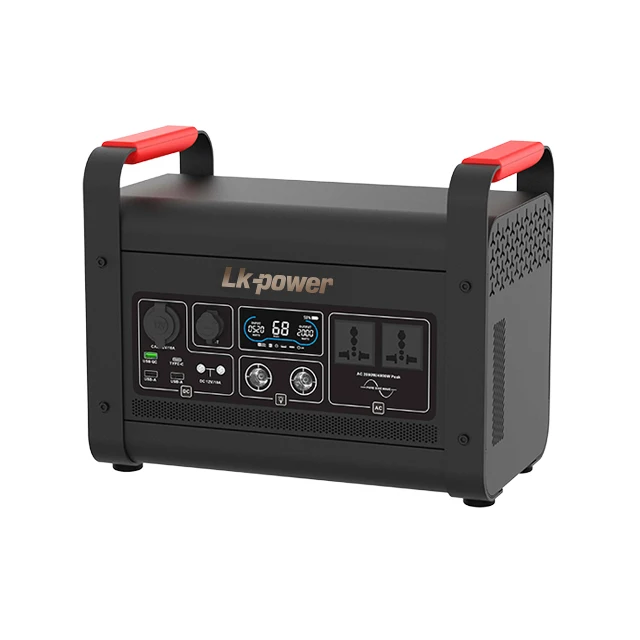 اتجاهات جديدة LKPOWER 2000 واط 220 فولت 110 فولت محطة طاقة محمولة تعمل بالطاقة الشمسية مولد محمول مع بطارية LiFePO4 مدمجة 48 فولت