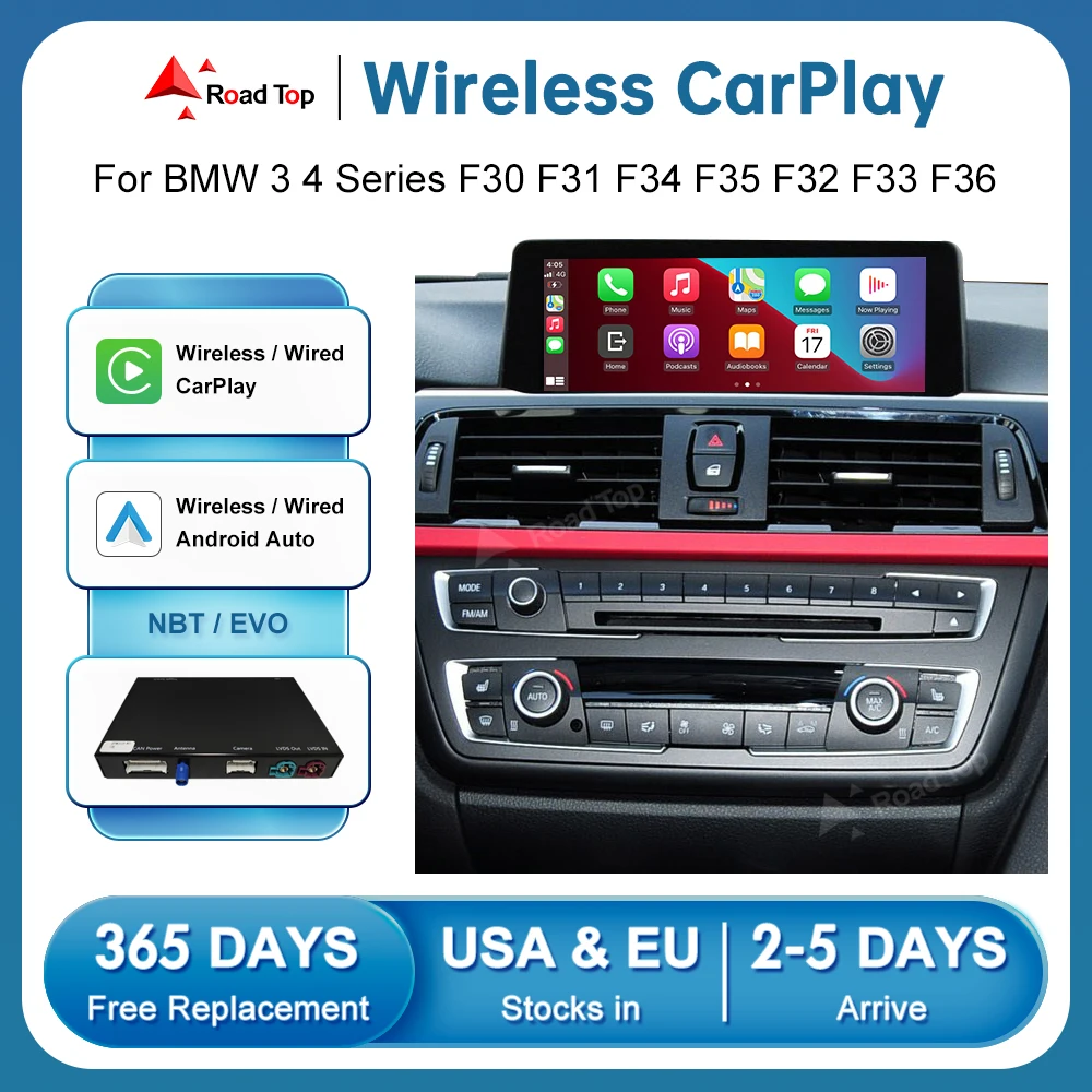 Wireless CarPlay Android Auto for BMW 1 2 3 4 5 6 7 Series X1 X3 X4 X5 X6 MINI F15 F16 F25 F26 F48 F45 F10 F22 F20 F30 F32 F34