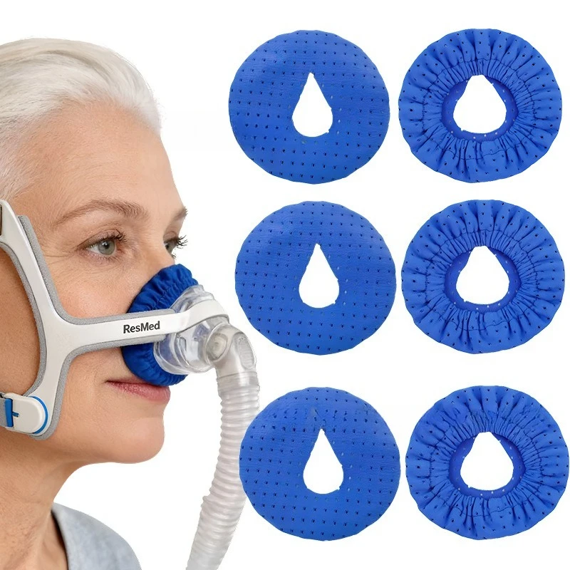 CPAP Nasal Mask Pad High Elastic Anti Pressure Mark Protective Cover Reusable Soft Cushion Accessory Full Face Ventilator Mask