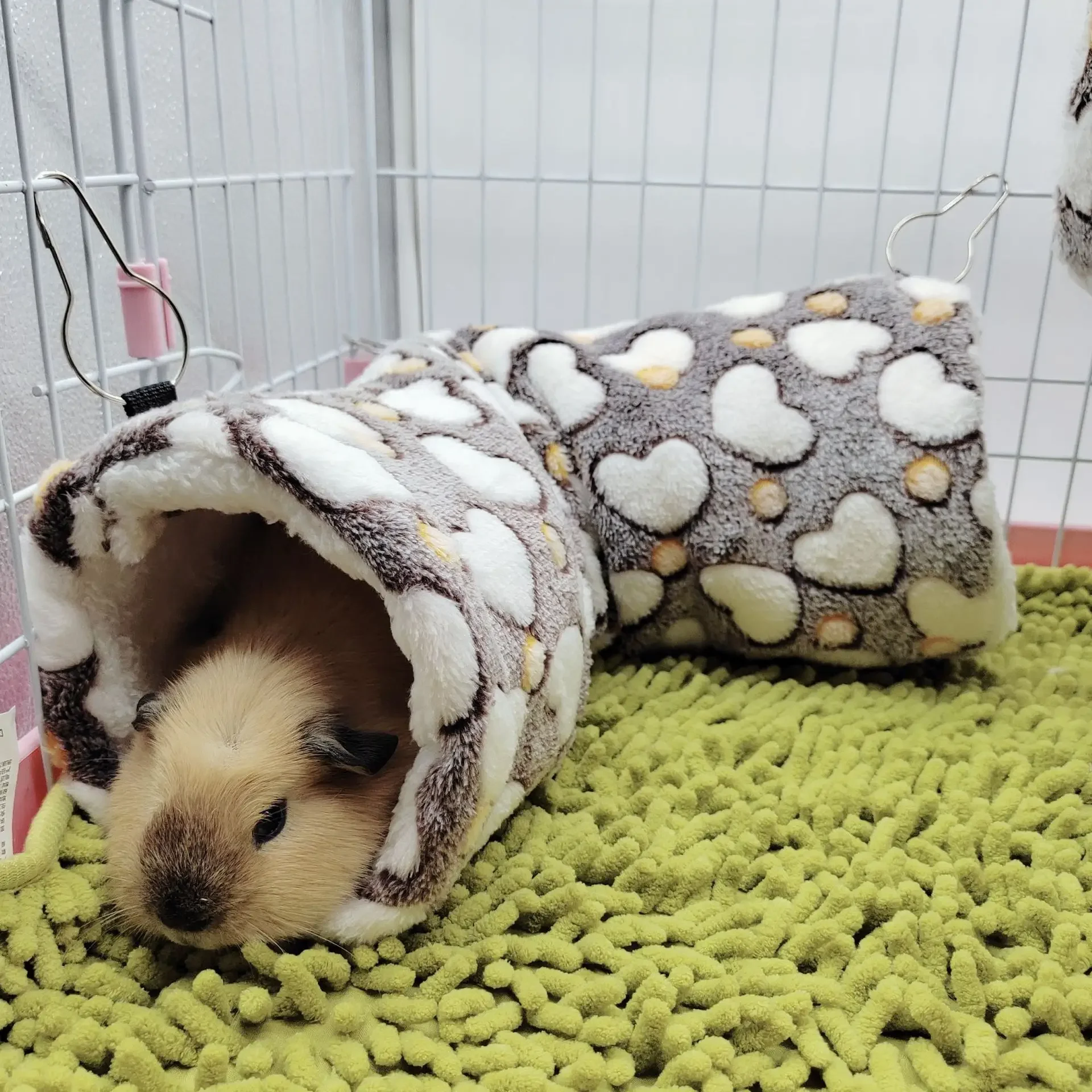 Hamster Warm Channel Flower Branch Mouse Dutch Pig Guinea Pig Super Soft Plush Tunnel Nest Pet hammock