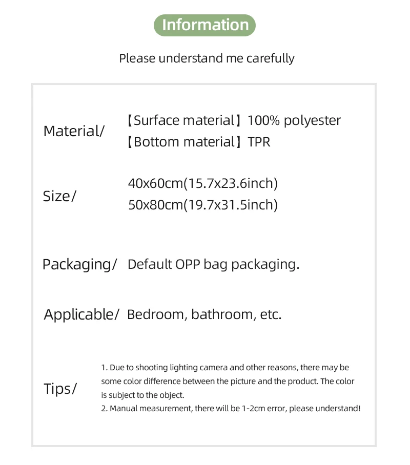Badezimmerteppich Superabsorbierend Waschbare Bodenmatte Rutschfeste Matte Superfeine Faser Dicke Plüsch-Gummibodenmatte Plüsch-Duschvorleger – Detail 2