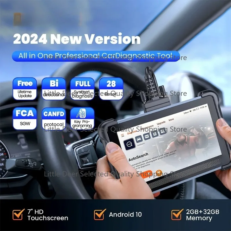 Thinkcar Thinkscan 672 Car  Tools Full System  Scanner 28 Reset Bidirectional Control Lifetime Free Scanner Tools