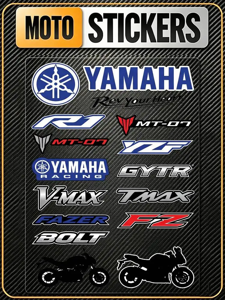 

For Yamaha Fashion Universal Scratch Resist Reflective Waterproof Stickers For Auto Motorcycle Helmet Mug Refrigerator