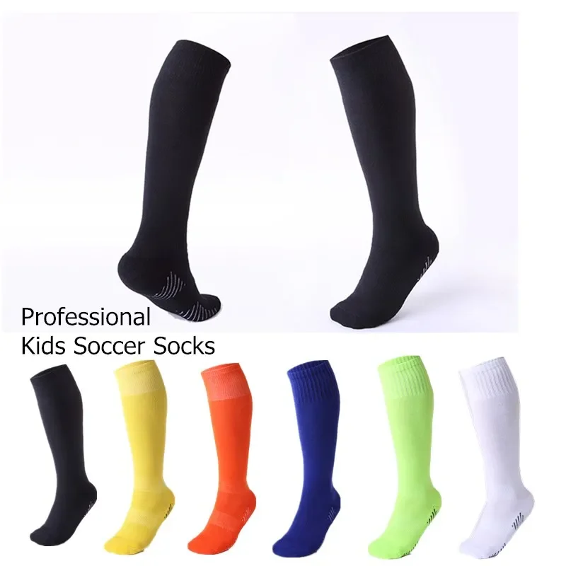 

Children Professional Soccer Socks Breathable No-slip Towel Jogging Football Basketbal Cycling Long Stocking Sock for Kids Boy