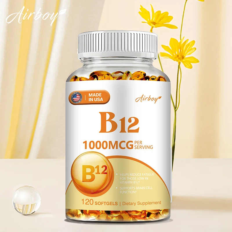 Vitamina B12 1000mcg - Metabolismo energético, apoyo al sistema nervioso, la salud del sueño, mejora el estado de ánimo