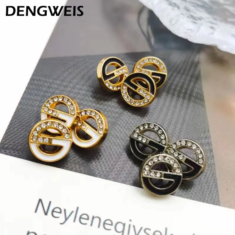 10pcs 11mm Mini Cute Kids Metal Buttons For Clothing Fashion Women Cuff Collar Shirt Sewing Buttons Wholesale Craft Decoration