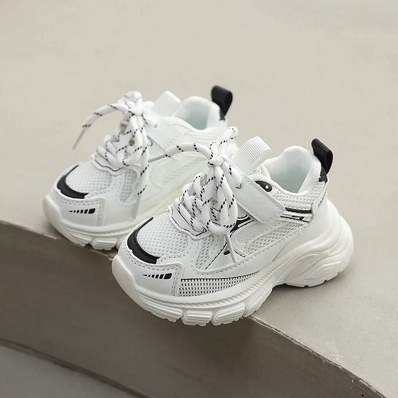 2026 New Spring Children Shoes For Boys Mesh Breathable Kids Sport Shoes Non-slip Soft Sole Fashion Girls Sneakers