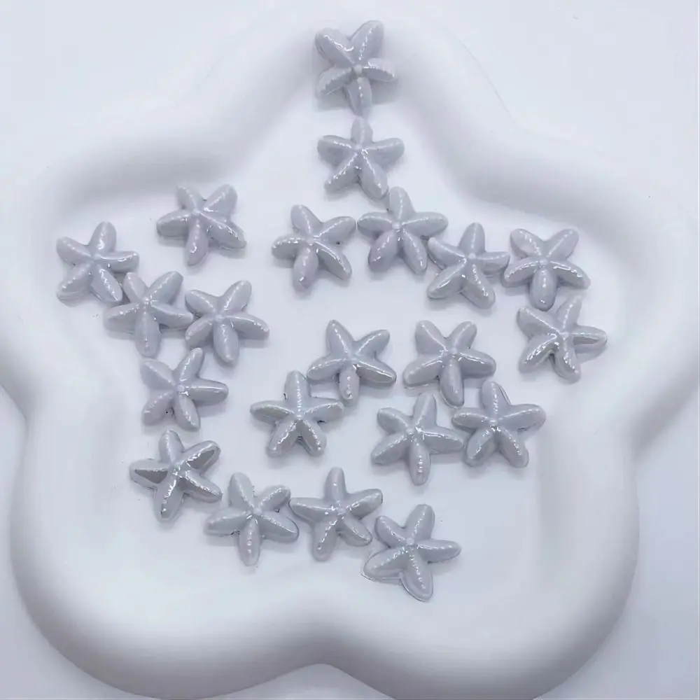 10 шт., ручная работа, морская звезда, бусина, керамическая модная керамическая прокладка, свободные бусины, ожерелье, серьги, 3D материал для изготовления ювелирных изделий для женщин