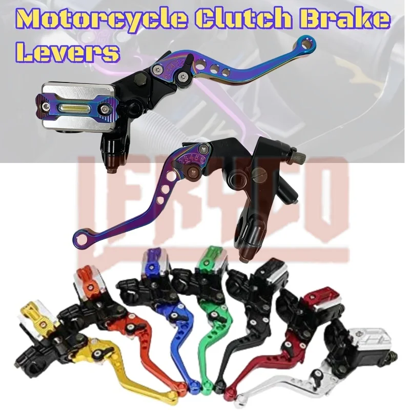 

CNC 1 Pair 7/8" 22mm Universal Motorcycle Brake Master Cylinder Lever Cable Clutch Reservoir Handle For Scooter Sport Dirt Bike