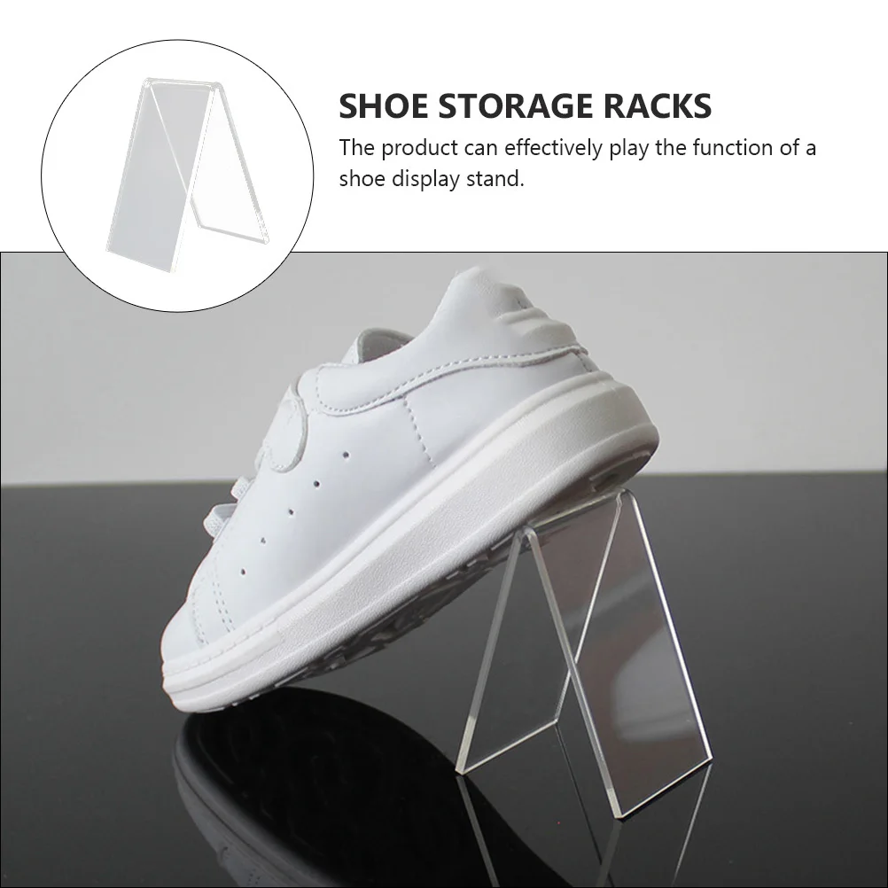 

4Pcs High Heel Shoe Display Racks V-Shaped Design Easy Maintenance with Water Shoe Storage Stand for Daily Use Casual