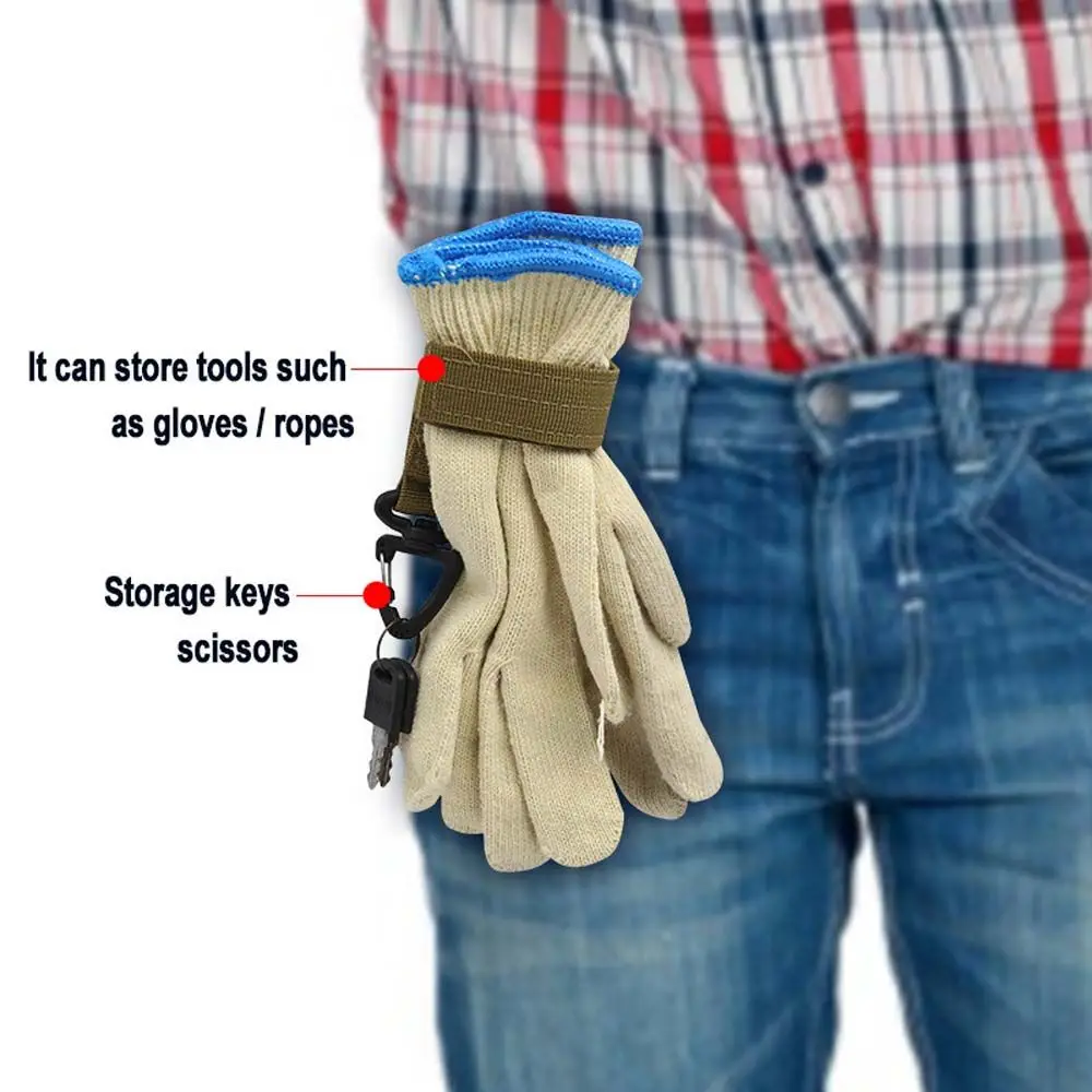 

Holder Outdoor Keychain Carabiners Gloves Holder Clip Outdoor Tools Camping Hanging Buck Carabiner Belt Buckle Hook Gloves Hook