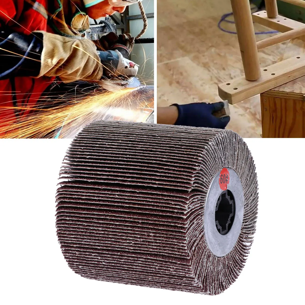 

10PCS Flap Discs Grinding Wheels Cloth Polishing Sanding Rust Removal Steel NonFerrous Metals Angle Discs