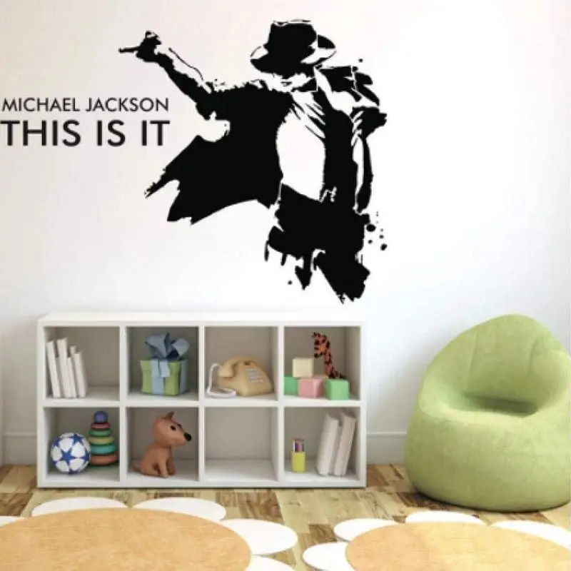 MICHAEL JACKSON THIS IS IT   Vinyl  Decal Wall Art Sticker removeable decor  self-adhesive