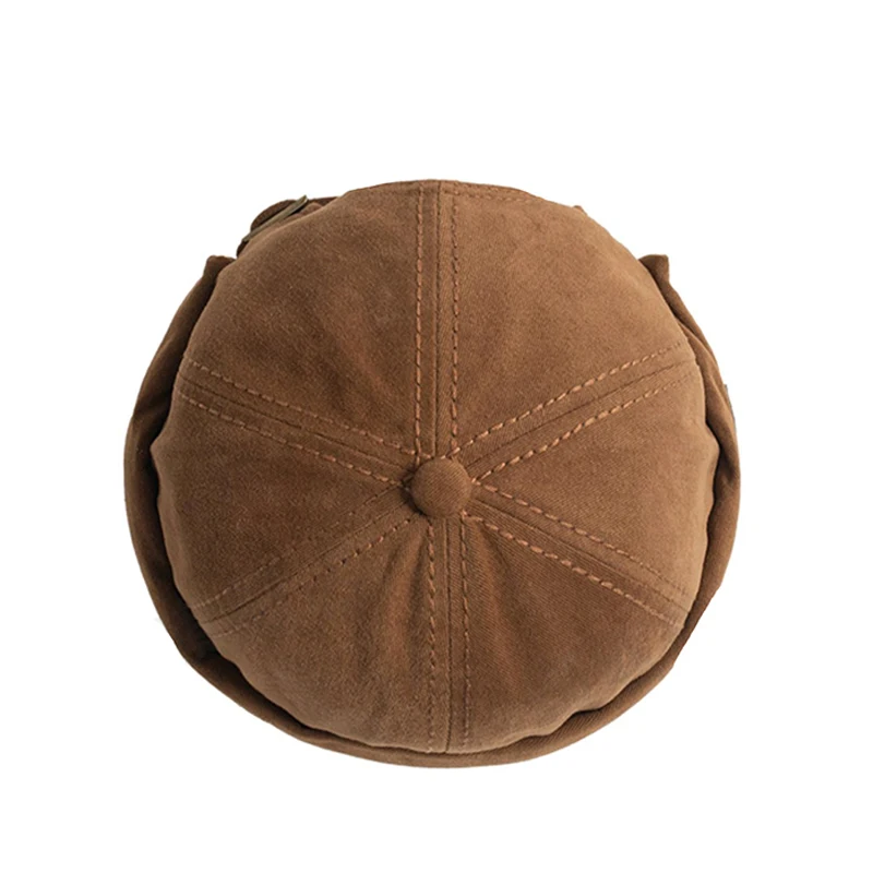 Bocca Docker Cap bez daszka jednokolorowe czapki bez ronda nadruk w litery czapka typu beanie czapka z daszkiem regulowana bawełna Vintage Hip Hop