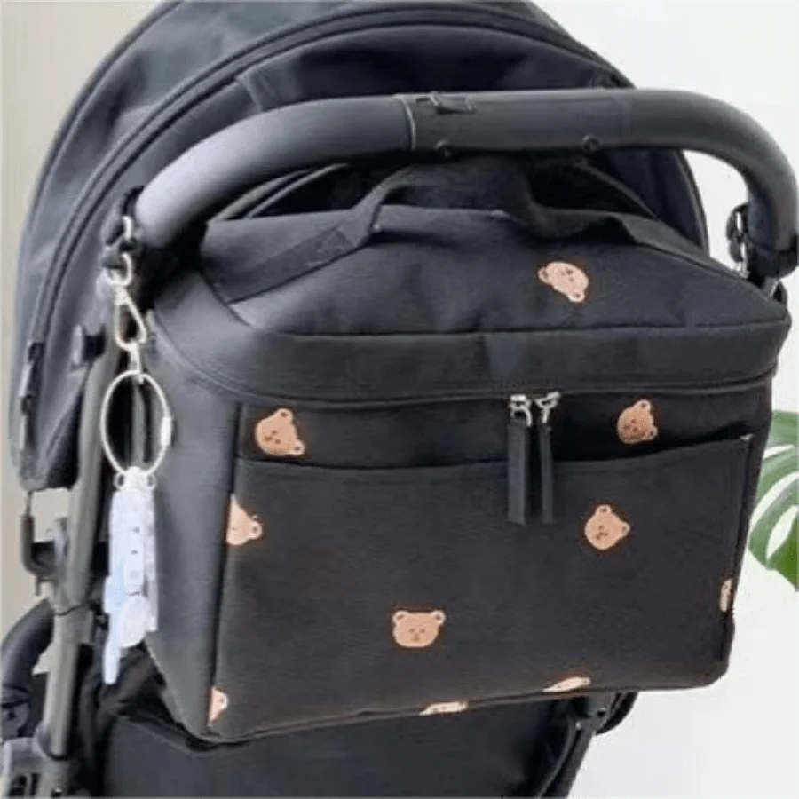 ins bear insulation bag baby stroller storage bag mommy out of milk storage insulation ice bag kindergarten lunch bag