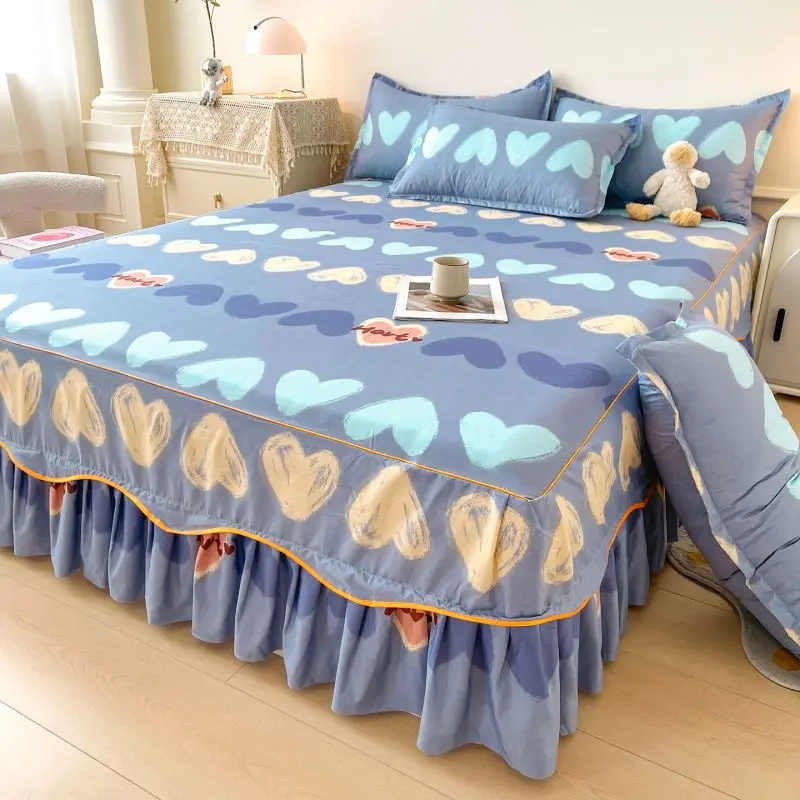 Cute Princess Themed Pillowcases Pair - Soft Cotton Pillow Covers with Chic Patterns, Bedroom Decor