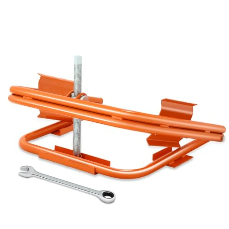 Light Trailer RV Tire Leveler for RV, Trailer, Truck, Camper Leveling; Orange Rubber; Supports up to 551.1 lbs; Fits 13, 14, 15