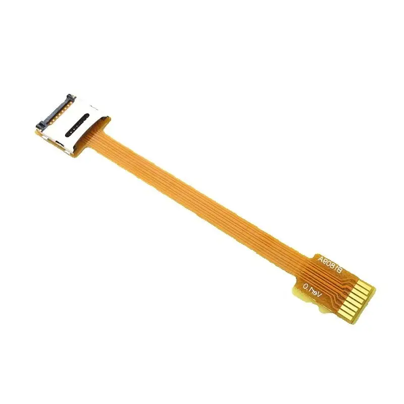 Micro SD TF Memory Card Kit Male to Female Extension Cable Soft Flat FPC Cable Extender 10cm 16CM