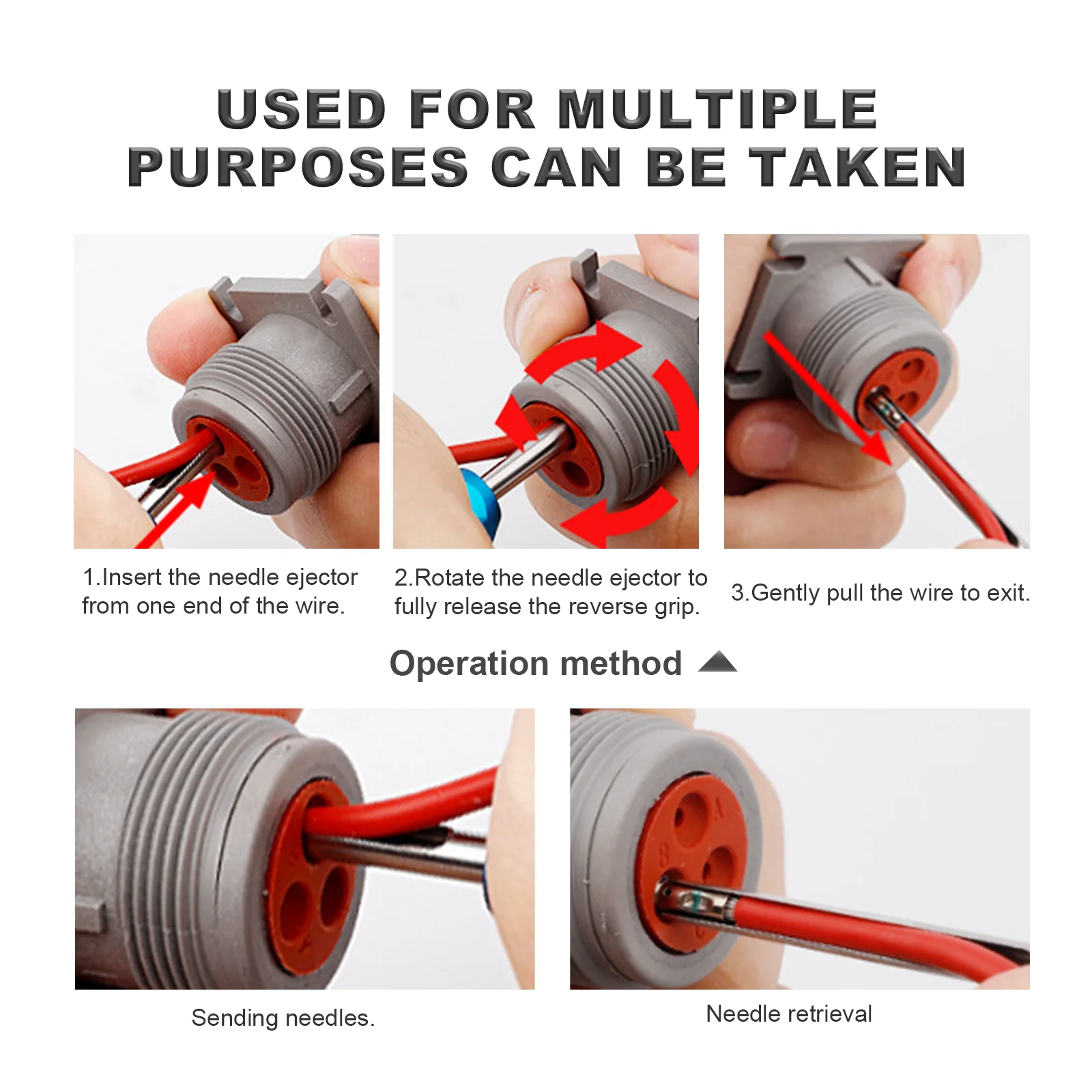 4pcs Professional Automotive Wiring Harness Removal Tool, Pin Release Tool, Automotive Wiring Harness Separation Tool