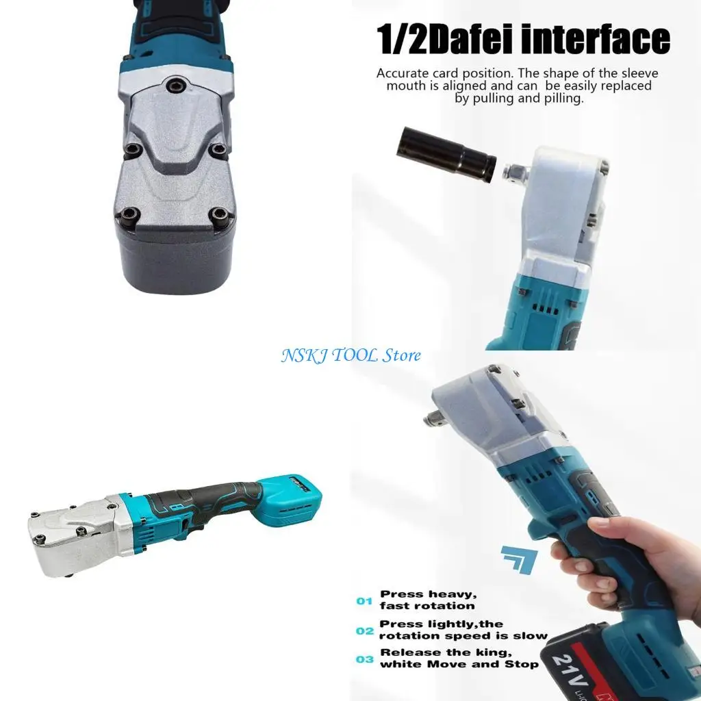 

L8RC 20V Battery Brushless Ratchet Wrench 1200NM Electric Cordless Driver 3/8inch Removal Screw Nut Car Repair Tool