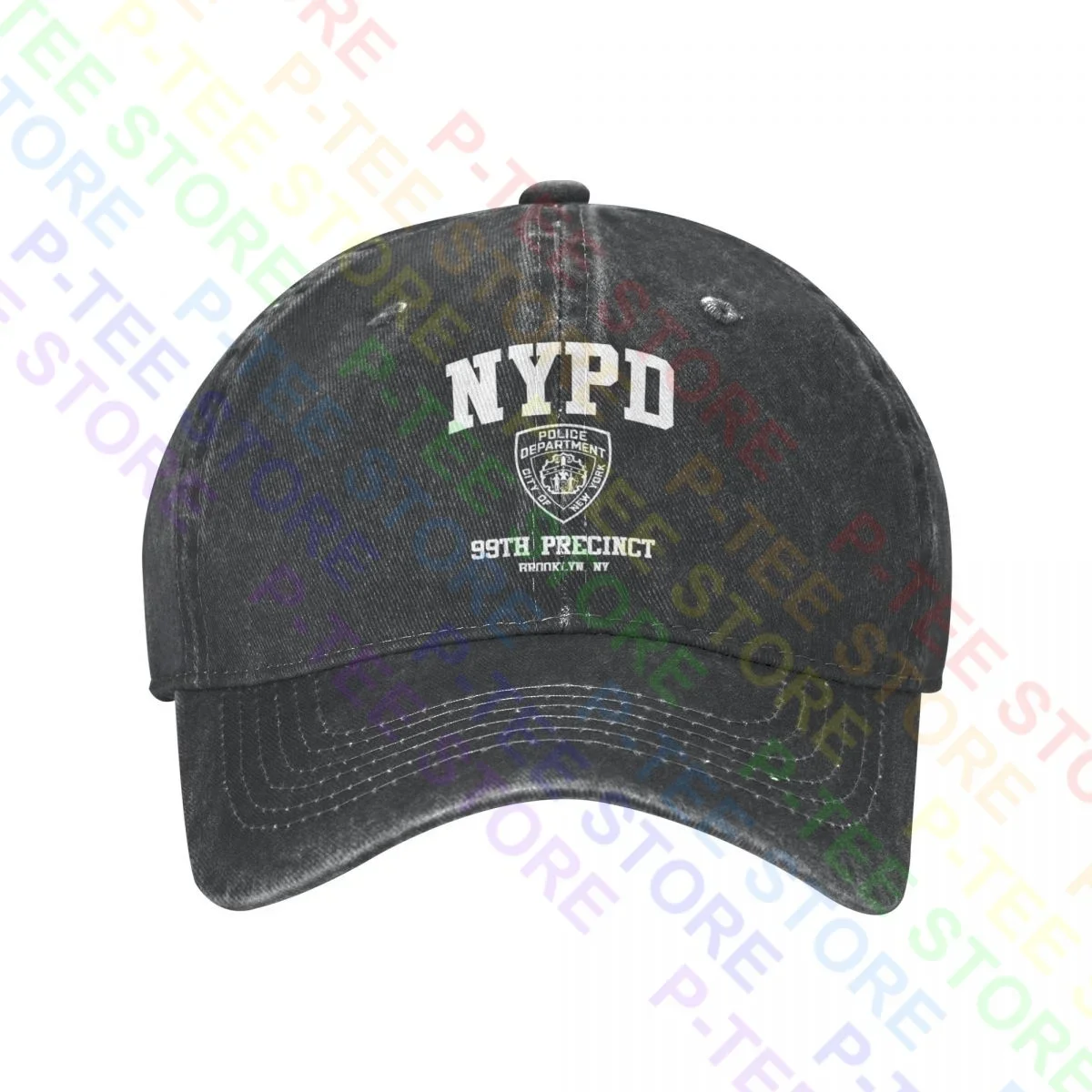 قبعات سائقي الشاحنات Brooklyn 99 Precinct من قماش الدنيم المغسول بجودة عالية Vtg