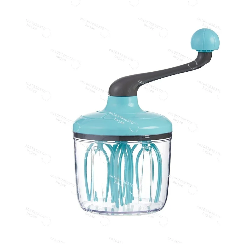 Household & Commercial Kitchen High Productivity ABS Rotating Egg Beater Cream Mixer Whisk Hand Crank Baking Foam Cake