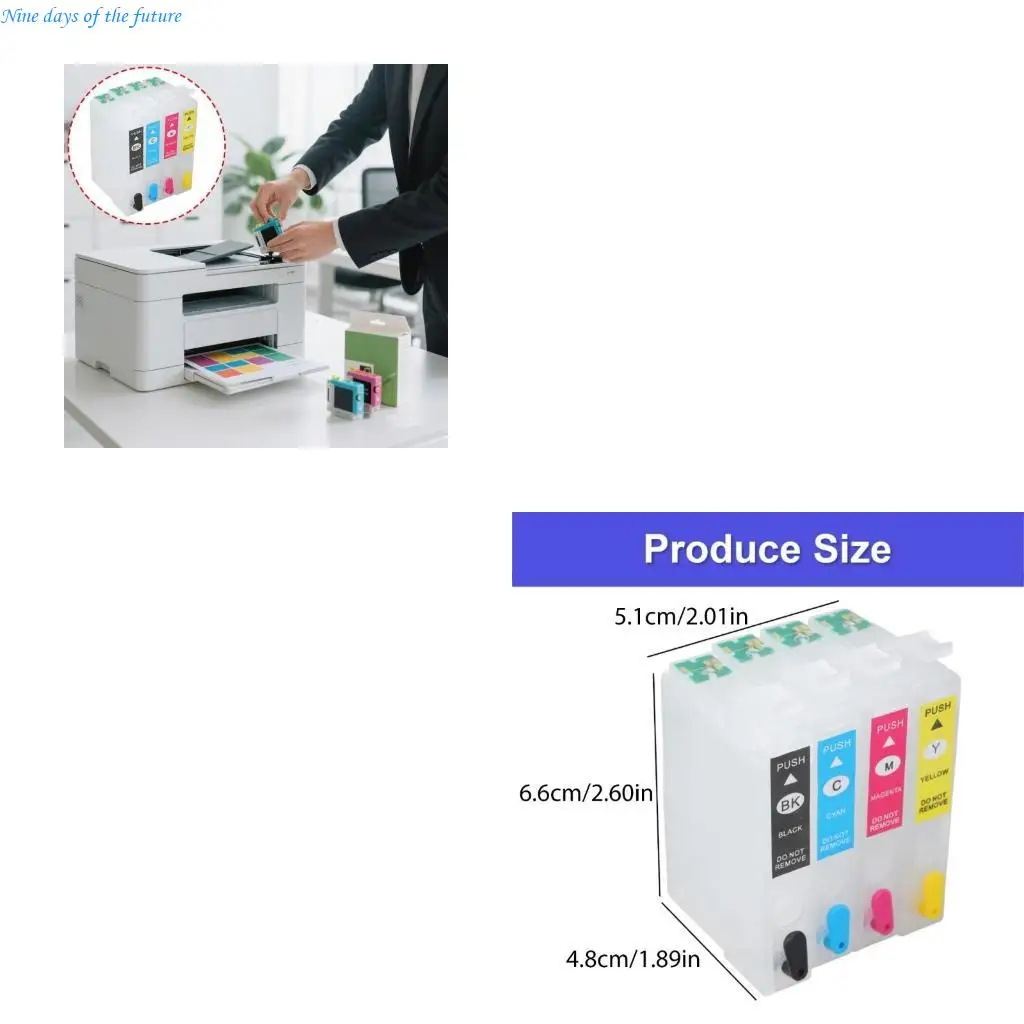 

Набор для картриджа 604XL с одноразовым чипом, подходящим для XP2200/XP4200/WF-2950DWF/XP5200/WF-2960DWF Принтеры E65A