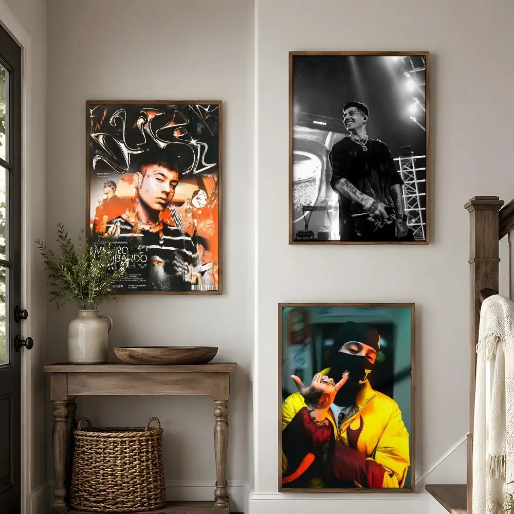 Rapper Singer D-Duki Poster Modern And Elegant Wall Stickers For Home Decor Living Room Dormitory Wall Art