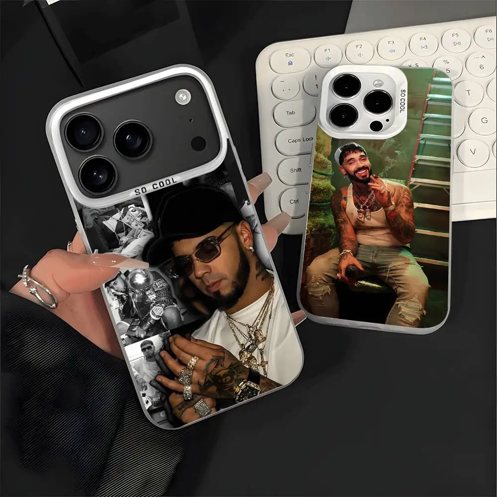 

Rapper A- Anuel AA Real For White Candy Matte Cover iPhone 17,16,15,14,13,12,11,Mini,Pro,Plus