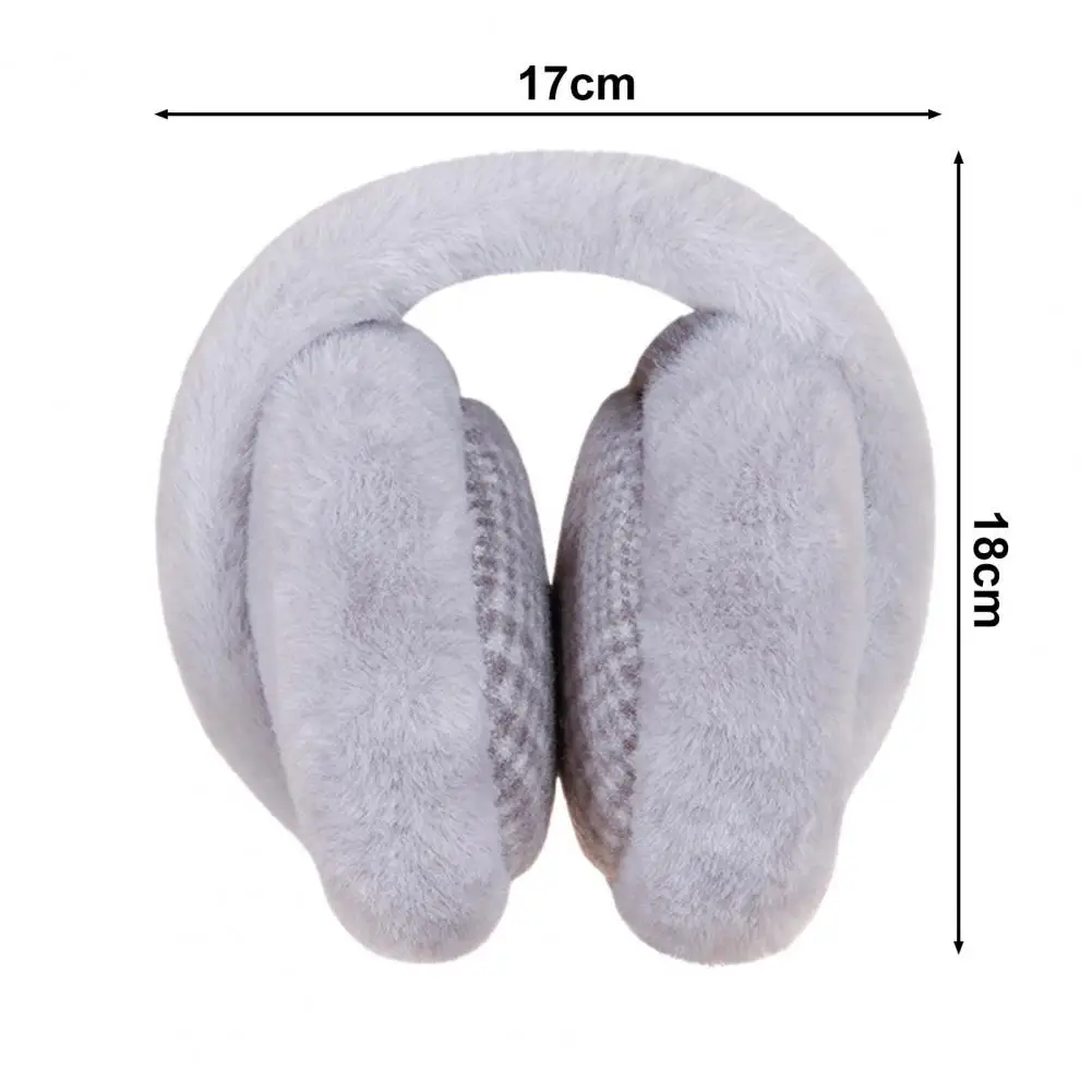 Plush Earmuffs Fashionable Unisex Winter Earmuffs Ultra-thick Super Soft Resistant Ear Covers for Outdoor Warmth Foldable Plush