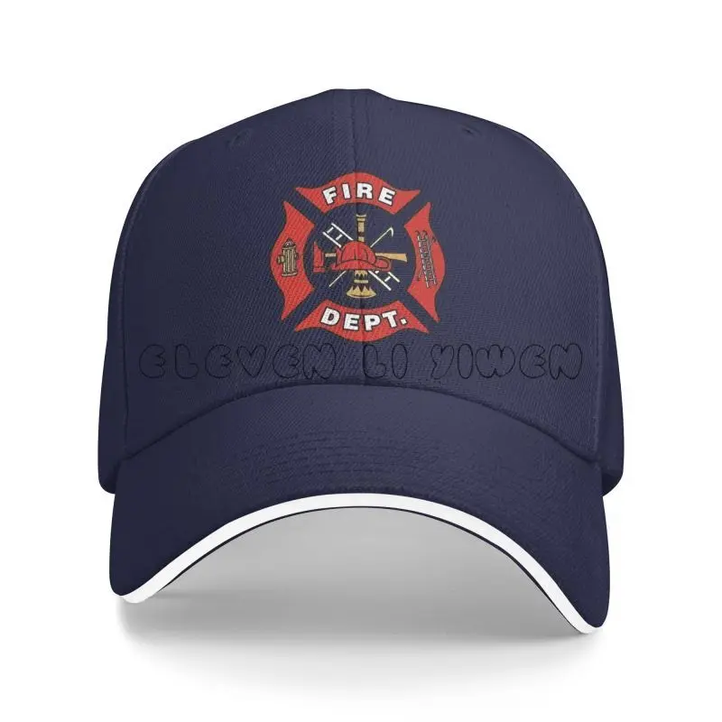

Firefighter Baseball Sandwich Baseball Cap Summer Cute Hip-hop Cap Men and Women Kpop Rock Baseball Outdoor Camping