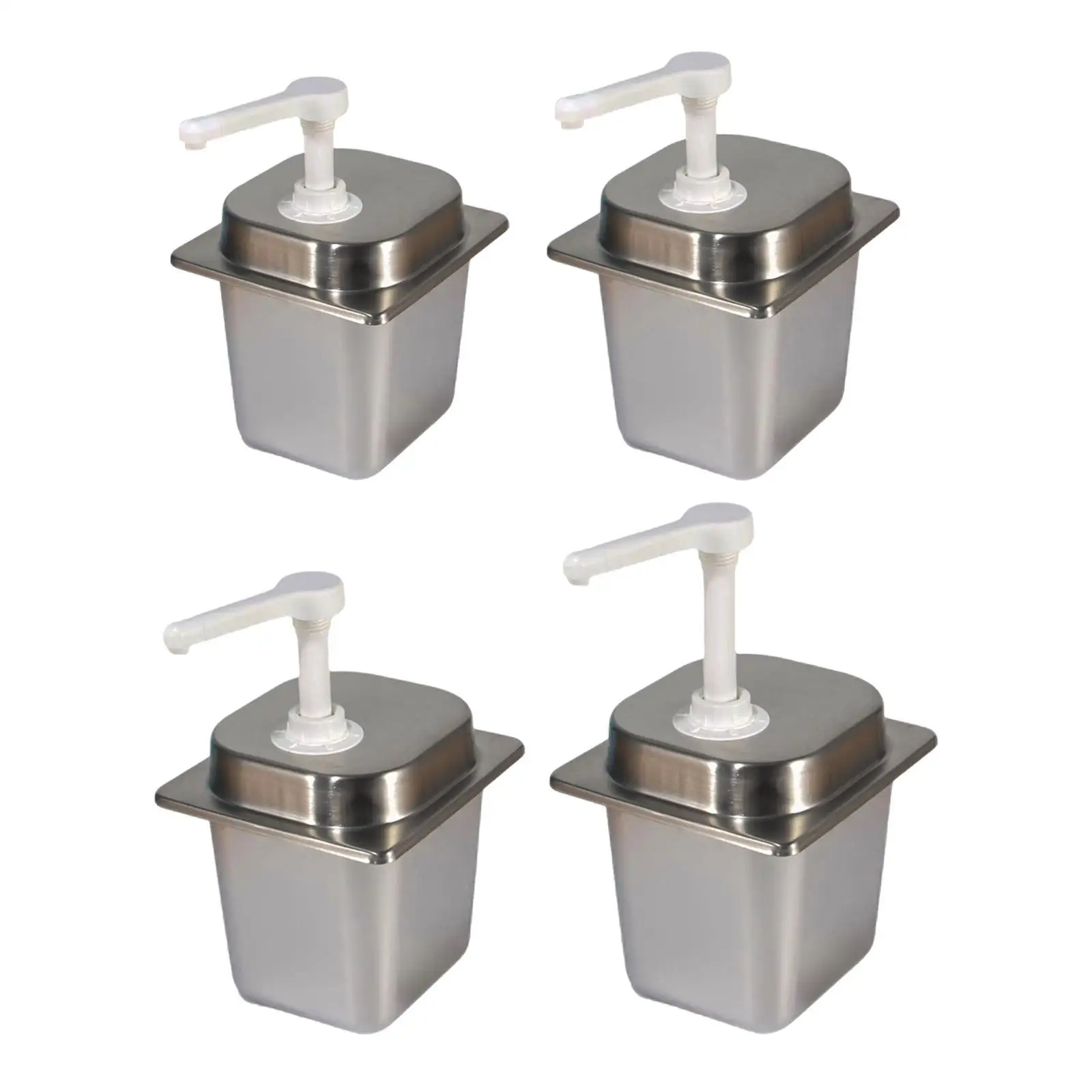 

Coffee Syrup Dispenser 2.3L Removable Manual Ketchup Seasoning Condiment Sauce Dispenser Pump Condiment Pump Station for Kitchen