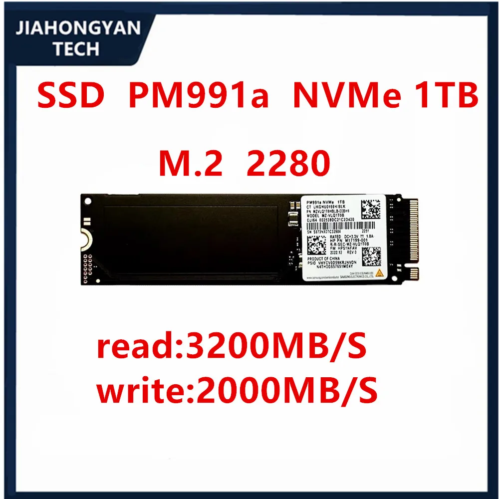 

Оригинальный твердотельный накопитель для Samsung PM991a 1 ТБ 512G 128G 2280 2242 2230 PCI-E M.2 для ноутбуков и настольных компьютеров