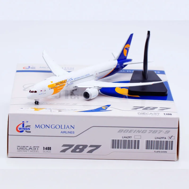 

LH4297A Alloy Collectible Plane Gift JC Wings 1:400 MIAT Mongolian Boeing B787-9 Diecast Aircraft Jet Model JU-1789 Flaps Down