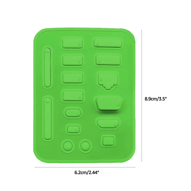 16 ชิ้นป้องกันฝุ่นปลั๊กซิลิโคนหมวกคอมพิวเตอร์พอร์ตฝาครอบ Protecor ชุด