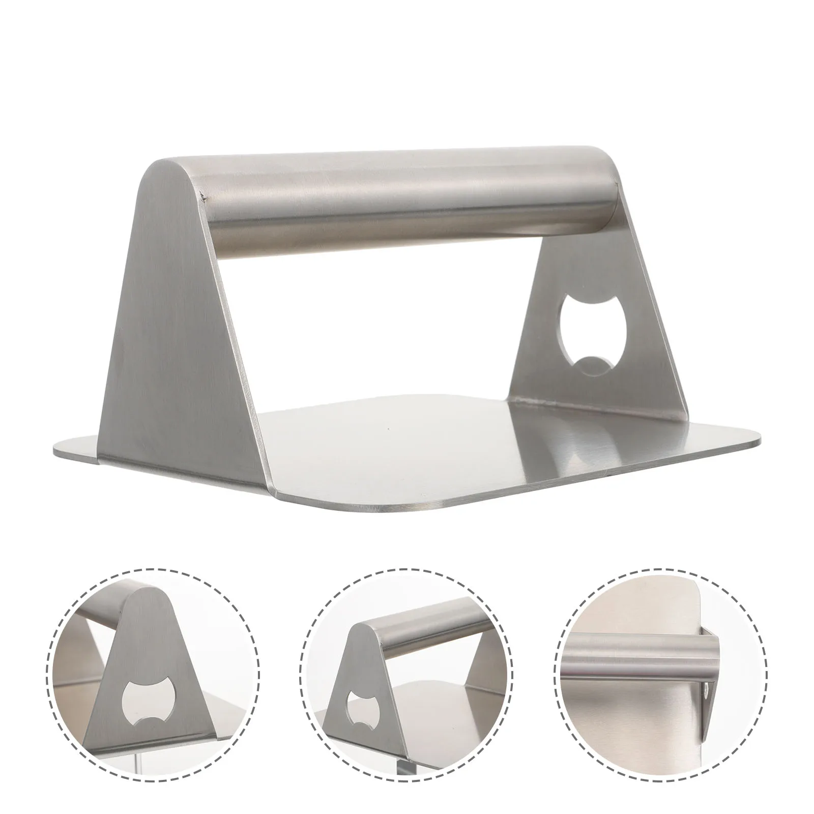 

Burger Smasher Meat Presser Stainless Steel Tool Bottle Opener Kitchen Gadget Steak Pressing Professional Personal Use Making
