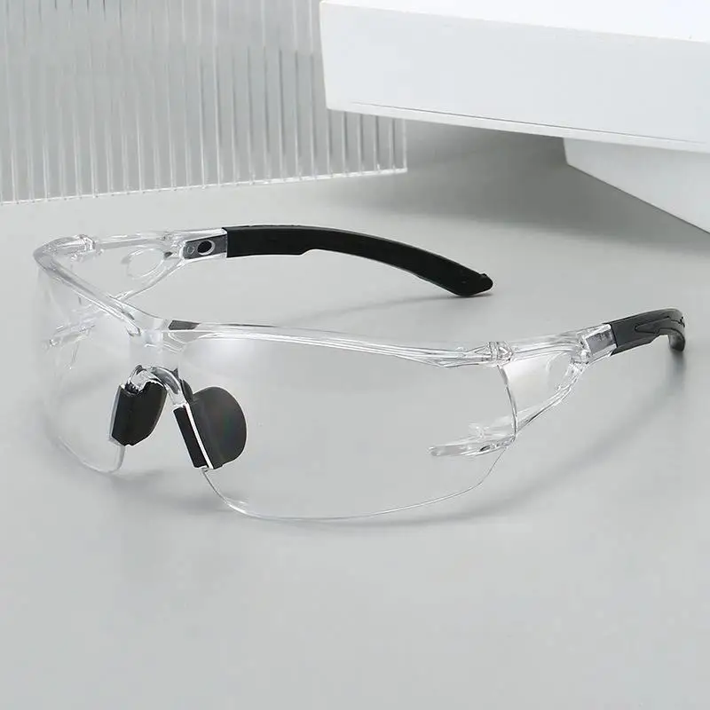 Multi-color Rimless PC Safety Glasses Anti-pollen Anti Blue Light: Protective Eyewear For Men Women