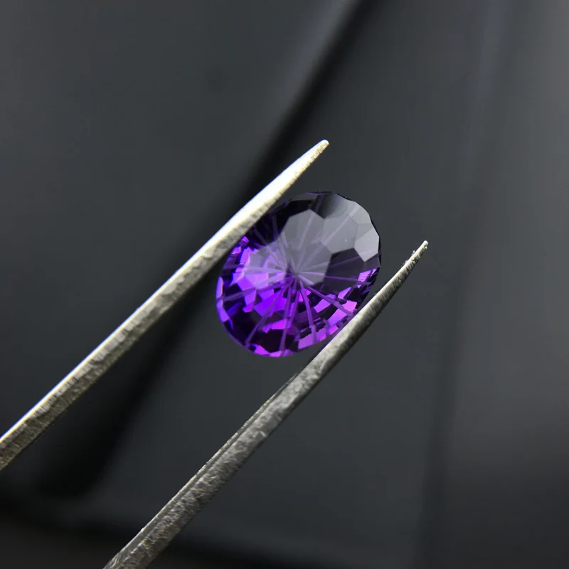 VANTJ Natural Citrine Loose Gemstone Amethyst Oval Football Cut 8*10mm for Diy Jewelry Mounting Women Party Gift Wholesale