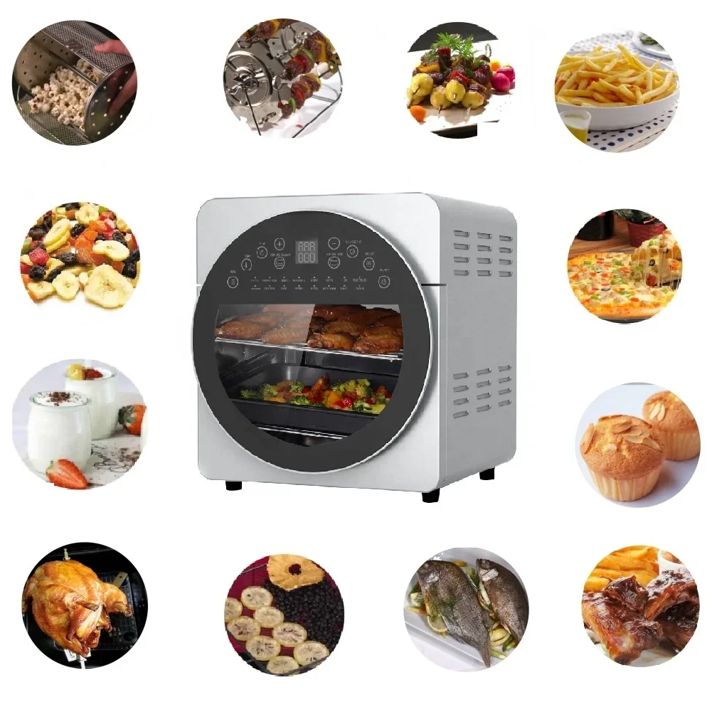 Hot sales16 in 1 Multi Function Electric Air Fryer Freidora Oven Horno Modelo Nuevo Sin Aceite Mini Restaurant basic Accessories