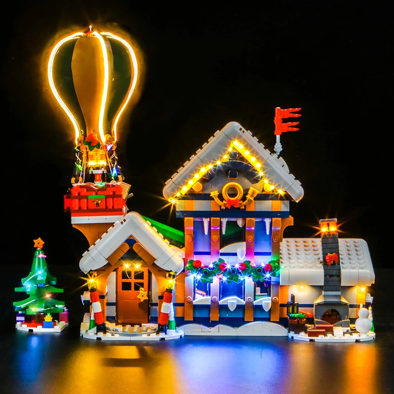 Lazishi LED Light 10339 Set Suitable for Santa\'s Post Office Building Blocks Gift (Lighting Accessories Only)