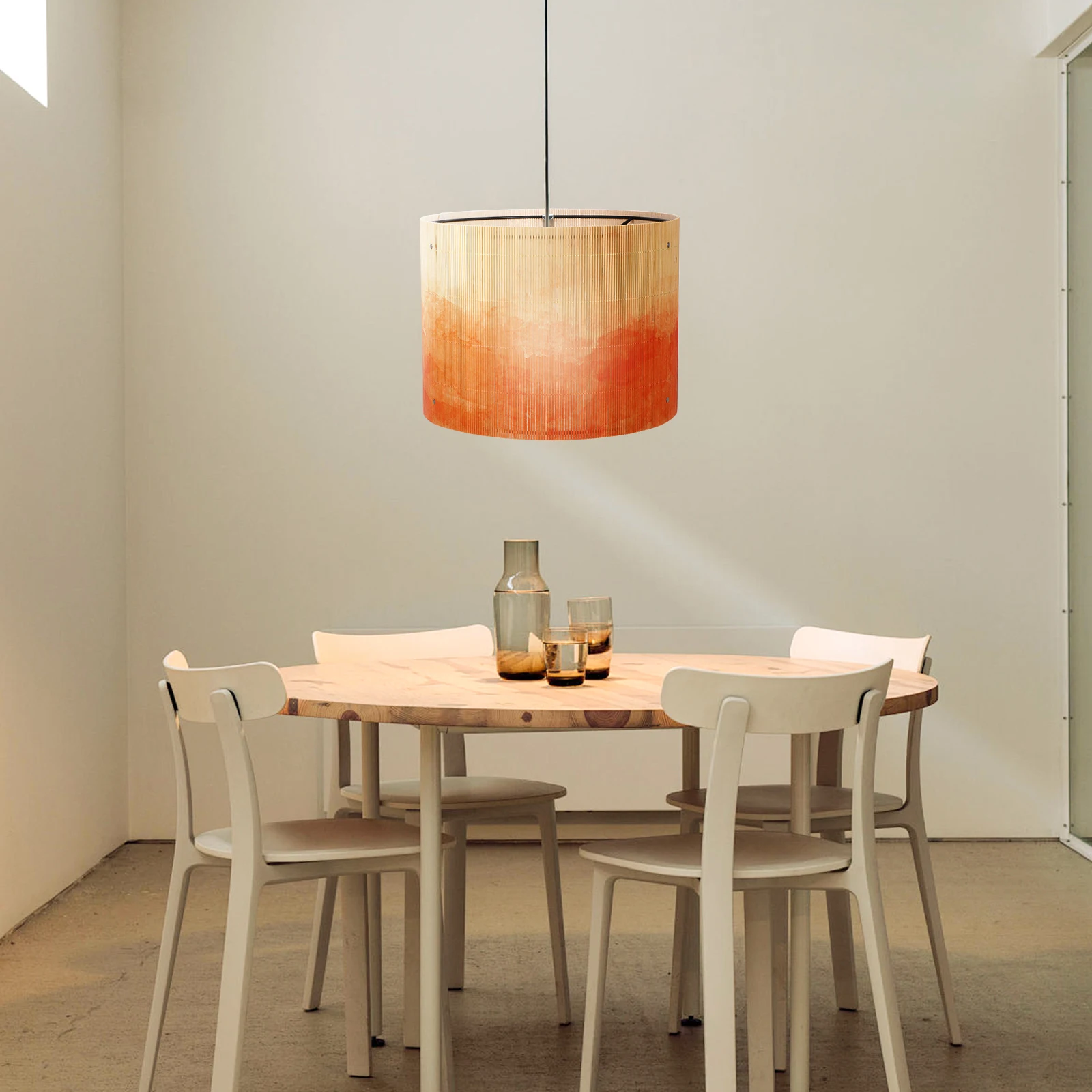 

Bamboo Pendant Lamp Shade Large Modern Ceiling Light Cover For Living Room Bedroom Hotel Office Indoor Lighting Replacement