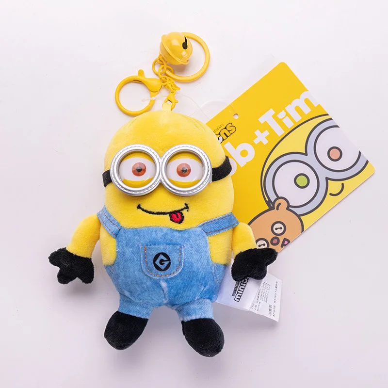 

Minions Anime Cartoon Kawaii Peripheral Backpack Pendant Decoration Keychain Doll Toy Birthday Gifts